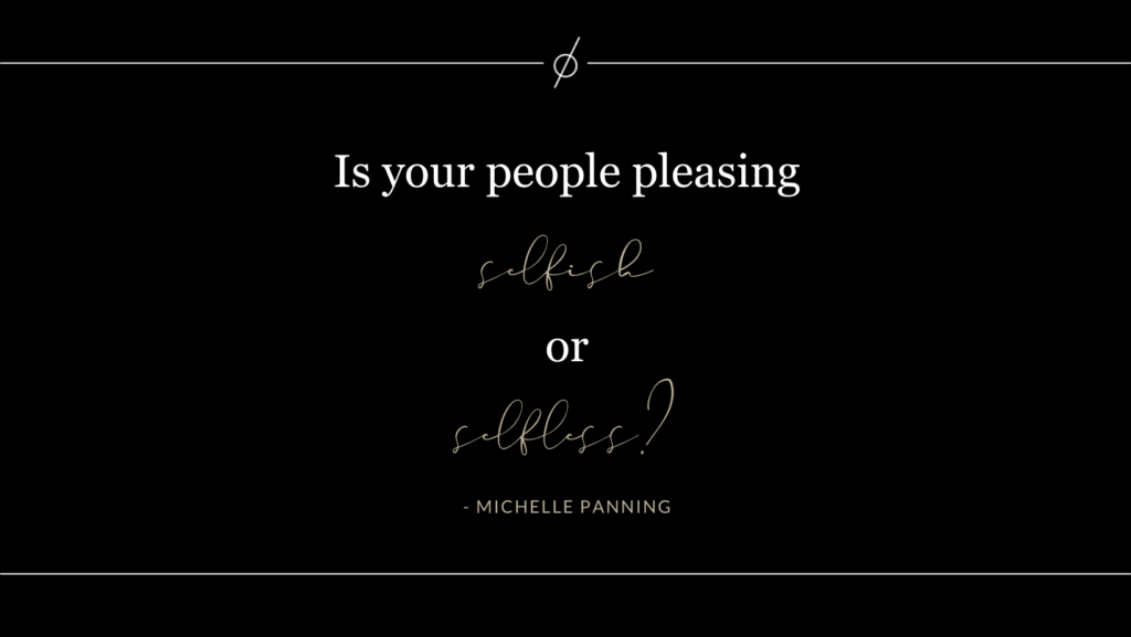 stop people-pleasing